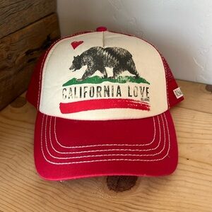 Billabong women’s Red California Love Snap back cap hat